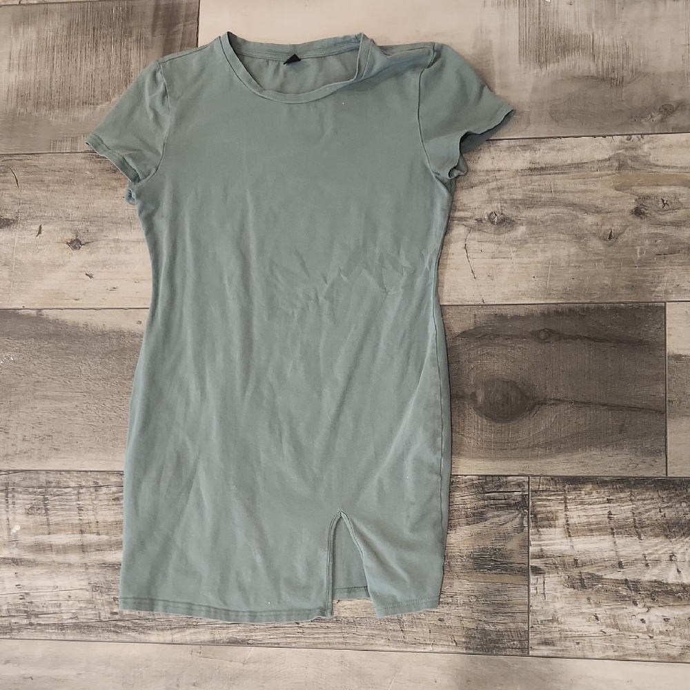 Sage Green Short Sleeve Dress Xl